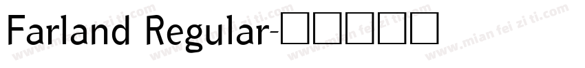 Farland Regular字体转换